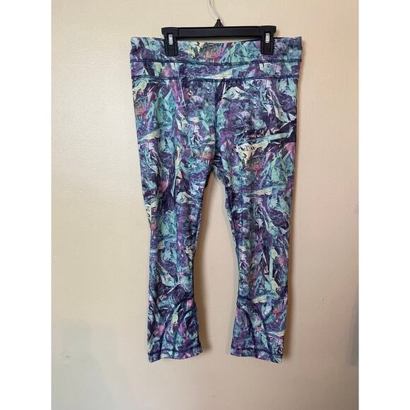 Lululemon Run: Inspire Crop II *All Full-On Luxtreme Iridescent Multi size 8 - Picture 1 of 3